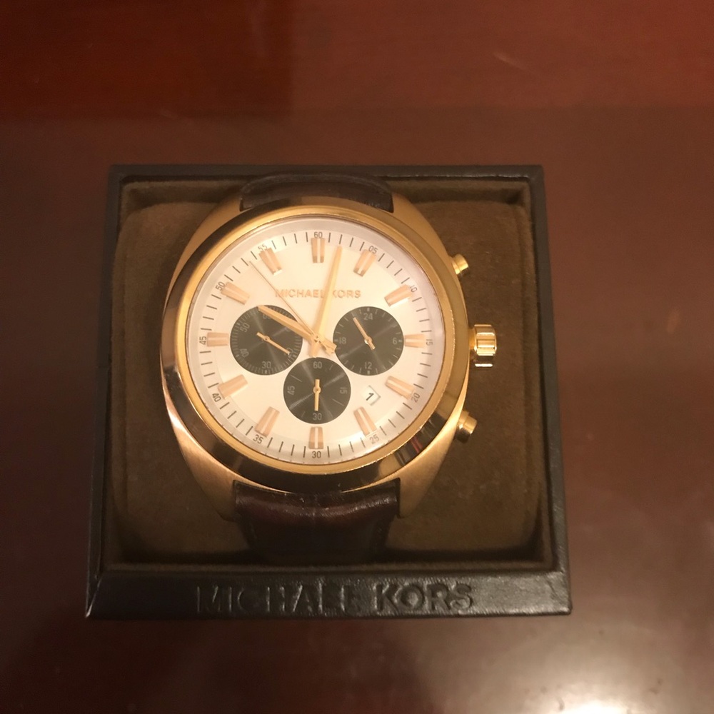 Michael Kors Men's Dean Chrono Dark Brown
